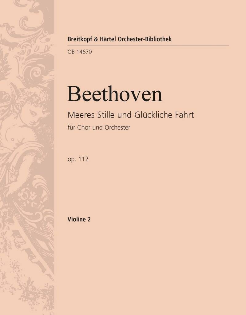 Knjiga MEERES STILLE OP. 112 LUDWIG VAN BEETHOVEN