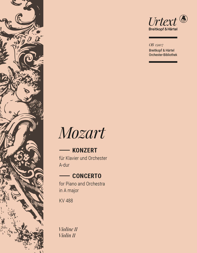 Knjiga KLAVIERKONZERT 23 A-DUR KV 488 WOLFGANG AMADEUS MOZ