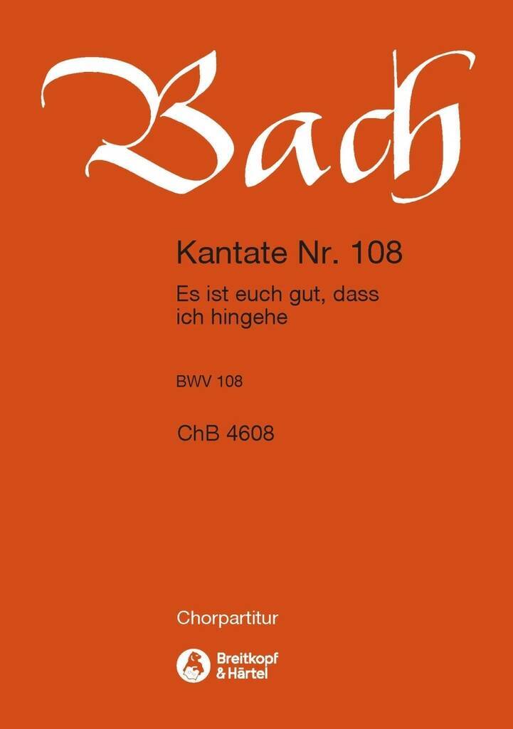 Knjiga KANTATE 108 ES IST EUCH GUT JOHANN SEBASTIAN BAC