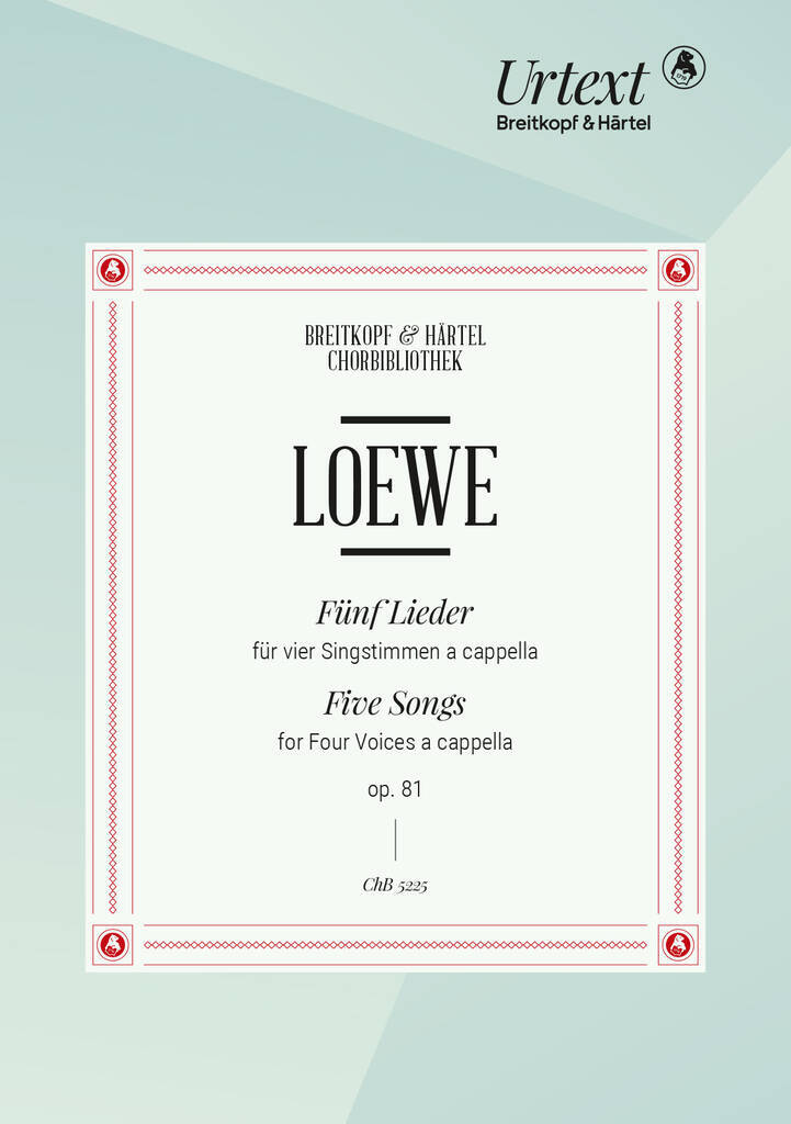 Book FUNF LIEDER OP. 81 CARL LOEWE