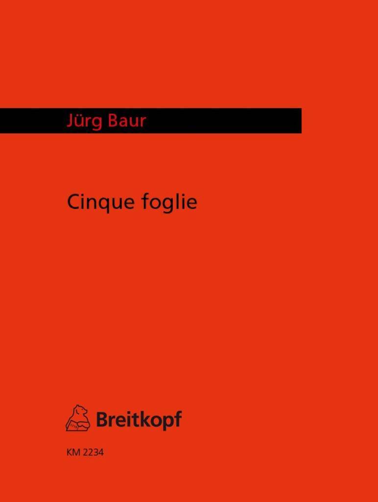 Knjiga CINQUE FOGLIE JURG BAUR