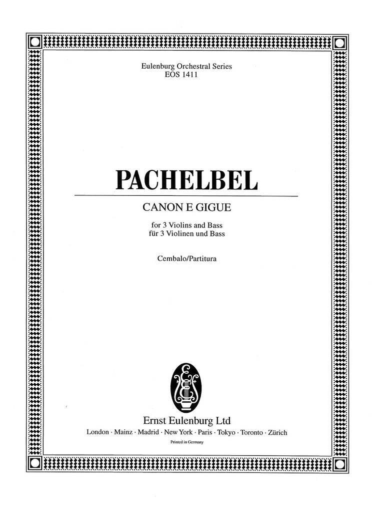 Knjiga CANON E GIGUE JOHANN PACHELBEL
