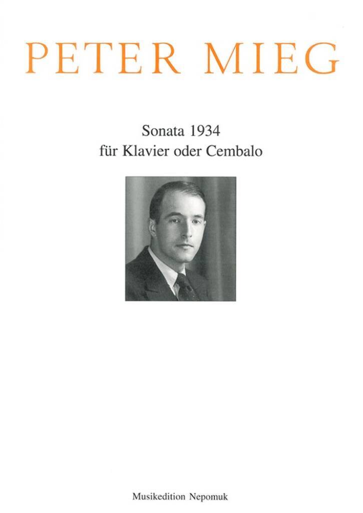 Book SONATE 1934 PETER MIEG
