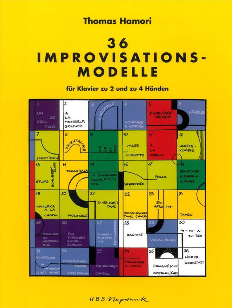 Carte 36 IMPROVISATIONS-MODELLE PIANO THOMAS HAMORI