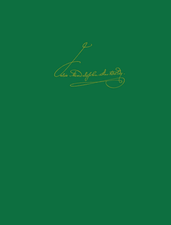 Libro LMA V/9A FELIX MENDELSSOHN BA