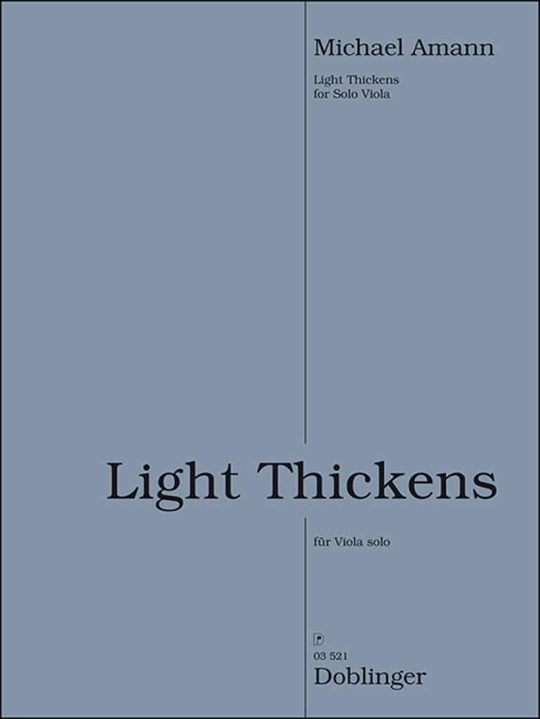 Knjiga LIGHT THICKENS ALTO MICHAEL AMANN