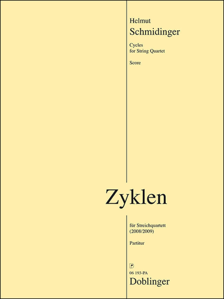 Libro ZYKLEN MUSIQUE D'ENSEMBLE HELMUT SCHMIDINGER
