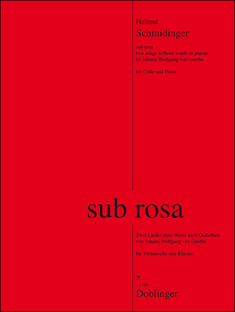 Knjiga SUB ROSA VIOLON HELMUT SCHMIDINGER