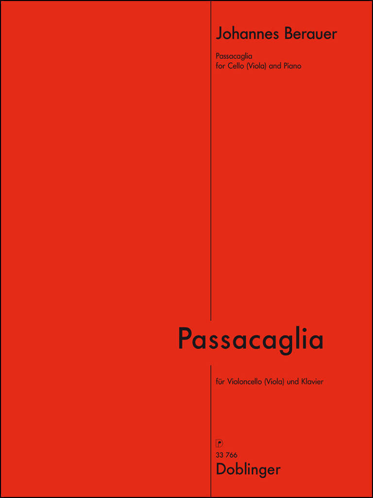 Buch PASSACAGLIA VIOLON JOHANNES BERAUER