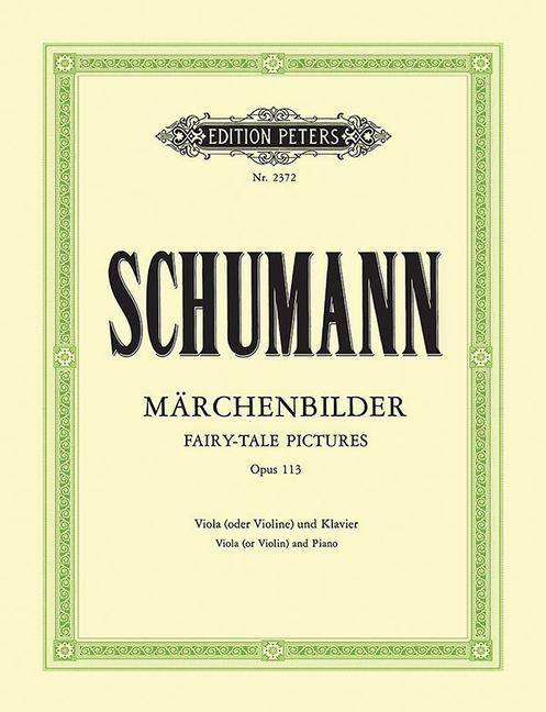 Knjiga MARCHENBILDER OP.113 ALTO ROBERT SCHUMANN