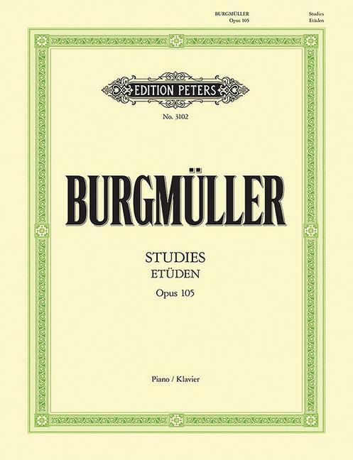 Book ETUDES OP.105 PIANO FRIEDRICH BURGMULLER