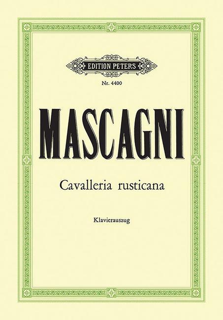 Book CAVALLERIA RUSTICANA CHANT PIETRO MASCAGNI