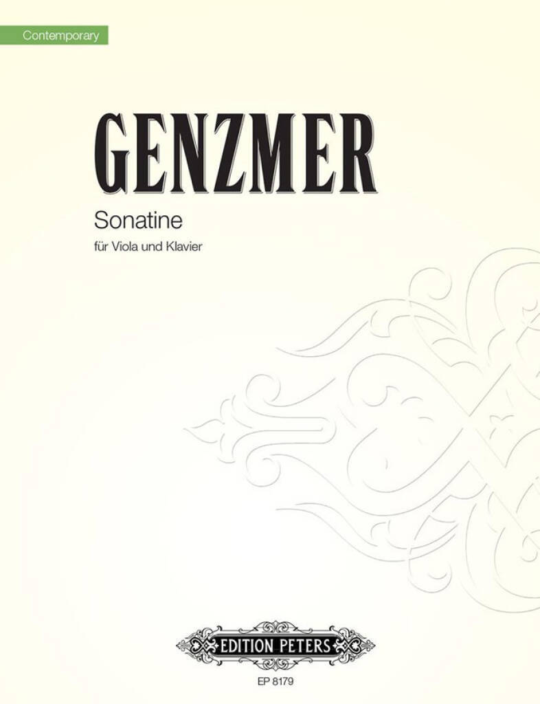 Knjiga SONATINA FOR VIOLA AND PIANO ALTO HARALD GENZMER