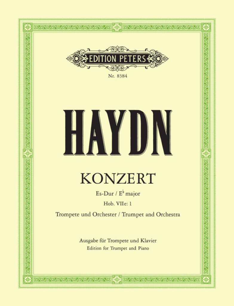 Knjiga CONCERTO IN E FLAT HOB.VIIE/1 TROMPETTE FRANZ JOSEPH HAYDN