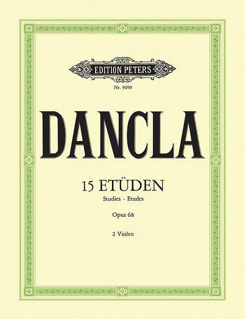 Carte ETUDES(15) OPUS 68 CHARLES DANCLA