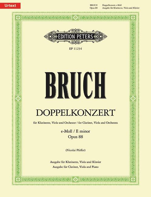 Βιβλίο DOPPELKONZERT E OP.88 CLARINETTE BRUCH