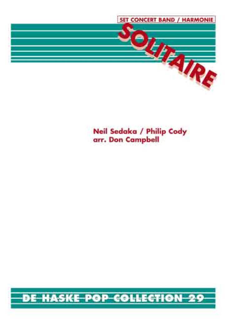 Kniha SOLITAIRE ENSEMBLE DE CUIVRES NEIL SEDAKA