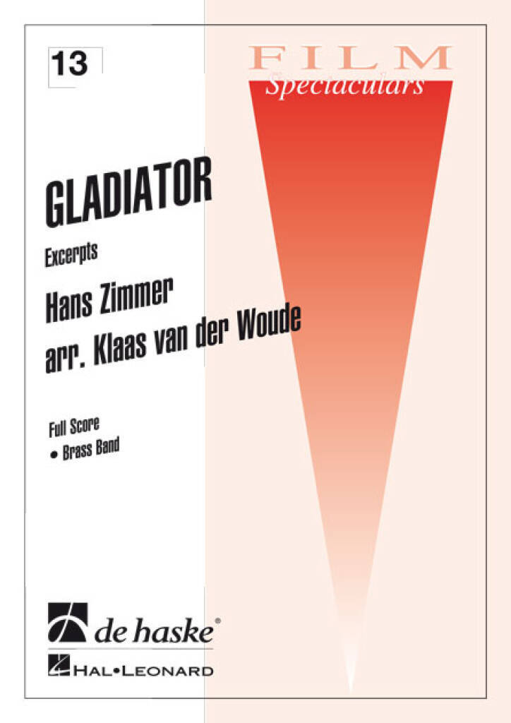 Boek GLADIATOR ENSEMBLE DE CUIVRES HANS ZIMMER