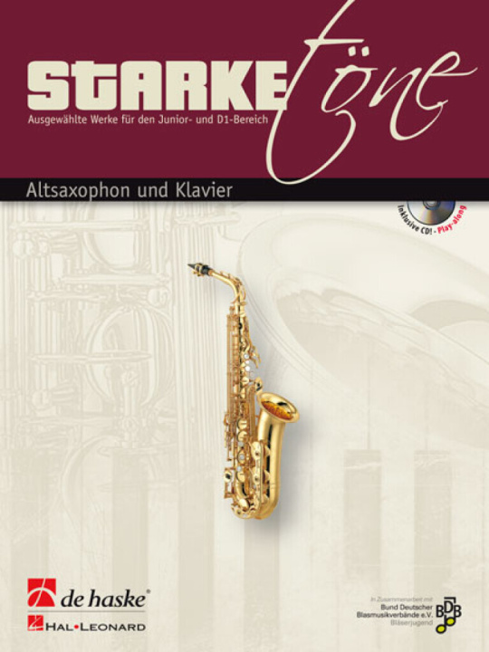 Knjiga STARKE TONE - ALTSAXOPHON UND KLAVIER SAXOPHONE +CD JAN VAN BEEKUM_FRANZ