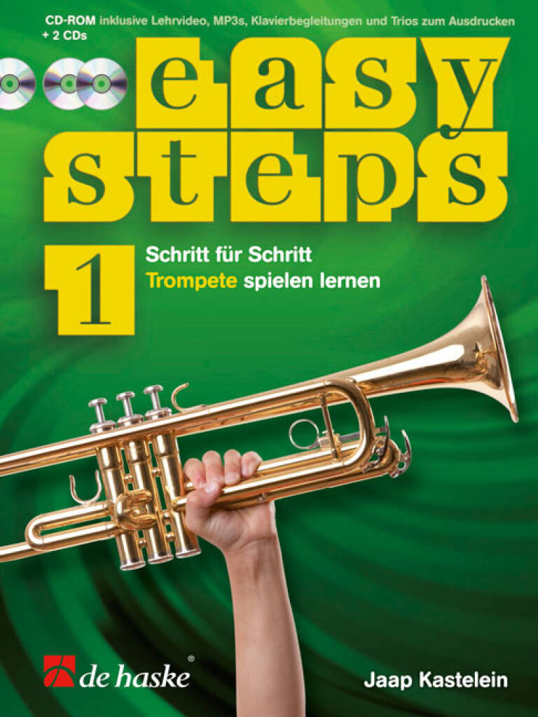 Knjiga EASY STEPS 1 TROMPETE (DE) TROMPETTE +CD JAAP KASTELEIN