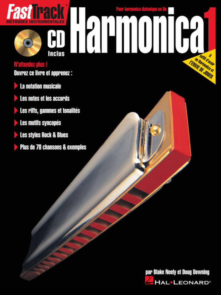 Knjiga FASTTRACK - HARMONICA 1 (F) HARMONICA +CD 