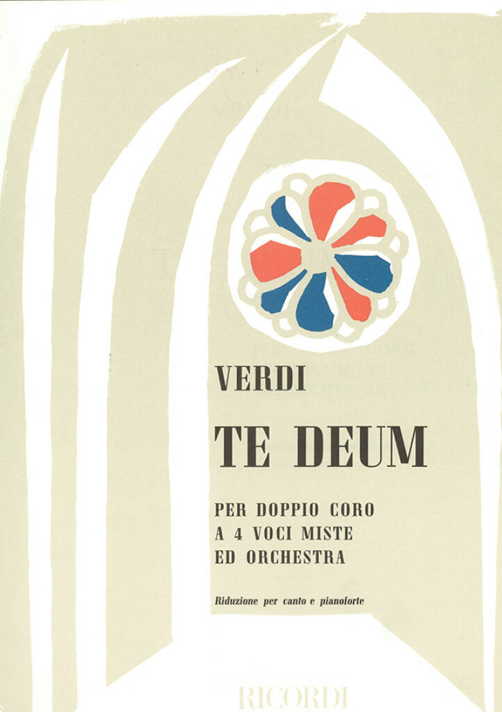 Knjiga TE DEUM CHANT GIUSEPPE VERDI