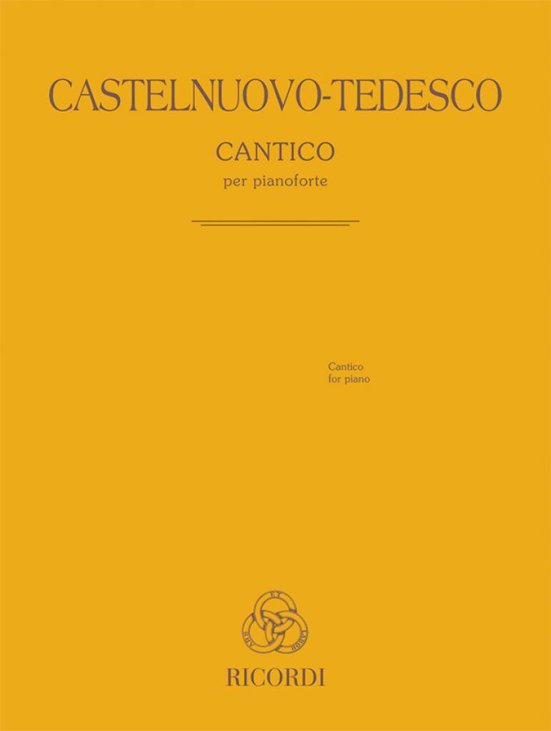 Knjiga CANTICO PIANO MARIO CASTELNUOVO-TE