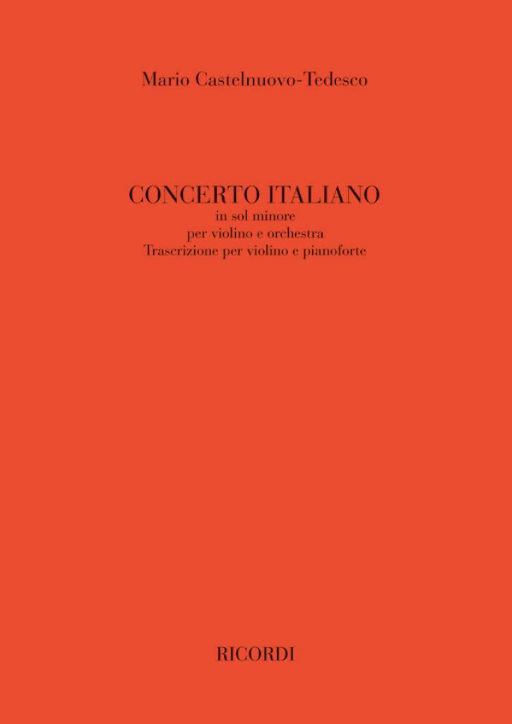 Knjiga CONCERTO N. 1 ITALIANO, IN SOL MINORE MARIO CASTELNUOVO-TE