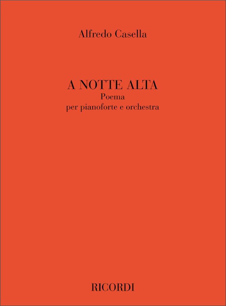 Kniha A NOTTE ALTA ALFREDO CASELLA