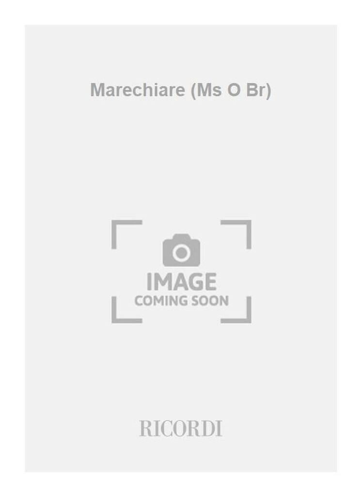 Boek MARECHIARE (MS O BR) CHANT FRANCESCO PAOLO TOST