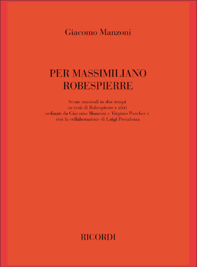 Książka PER MASSIMILIANO ROBESPIERRE GIACOMO MANZONI