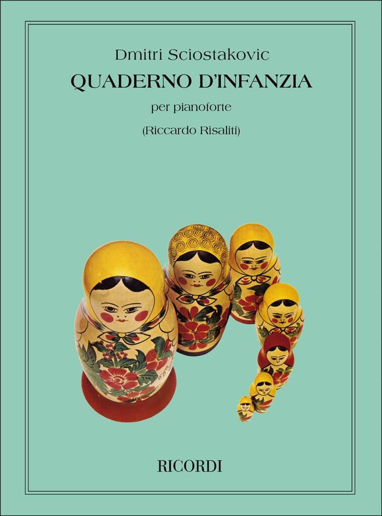 Книга QUADERNO D'INFANZIA PIANO DIMITRI SHOSTAKOVICH