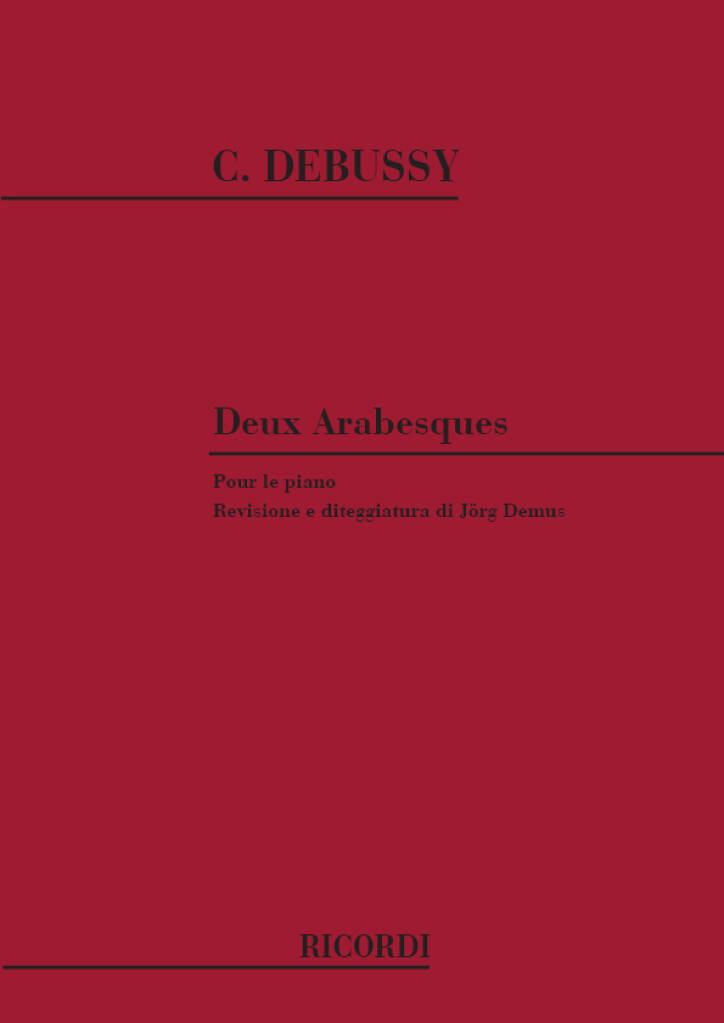 Knjiga DEUX ARABESQUES PIANO CLAUDE DEBUSSY