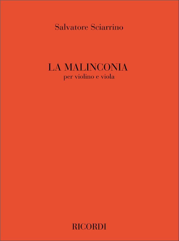 Knjiga LA MALINCONIA SALVATORE SCIARRINO