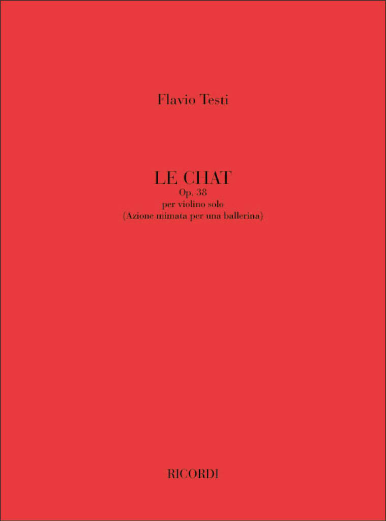 Knjiga CHAT OP. 38 VIOLON FLAVIO TESTI