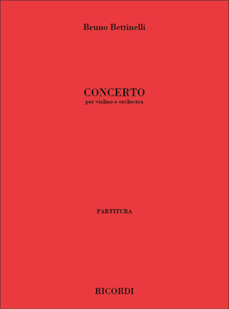 Knjiga CONCERTO BRUNO BETTINELLI