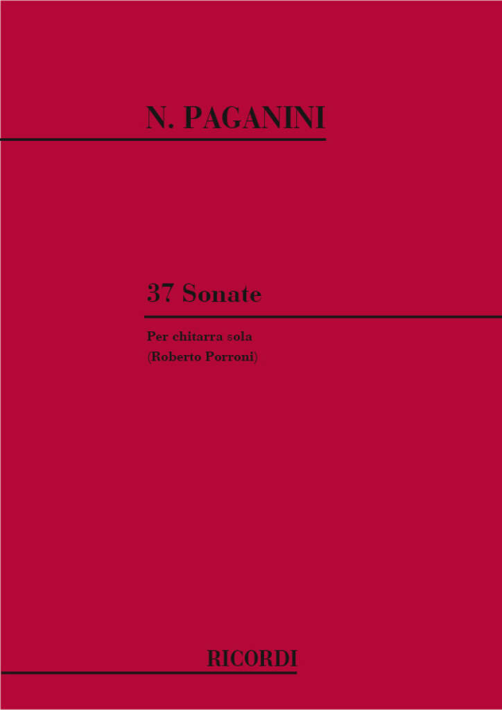 Boek 37 SONATE NICCOLO PAGANINI