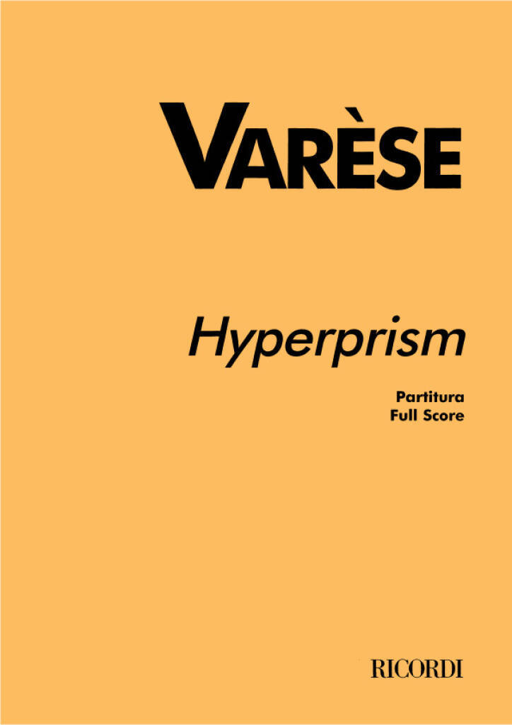 Βιβλίο HYPERPRISM EDGAR VARESE