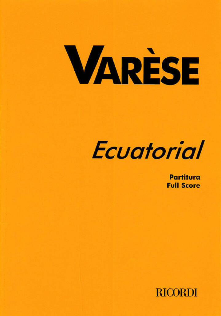 Book ECUATORIAL EDGAR VARESE