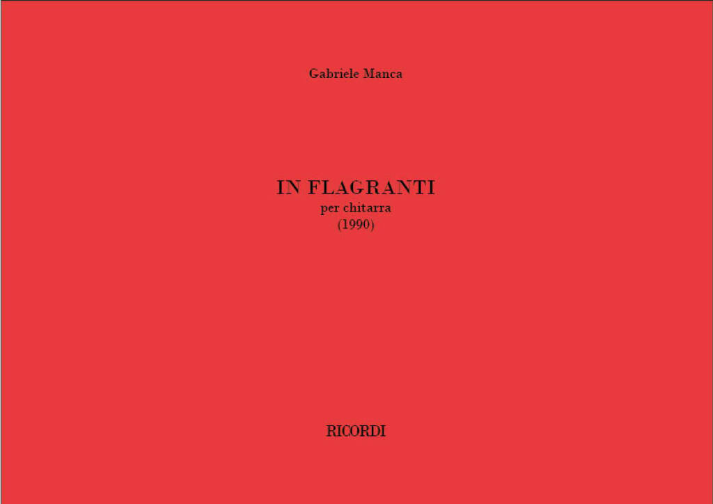 Kniha IN FLAGRANTI G. MANCA