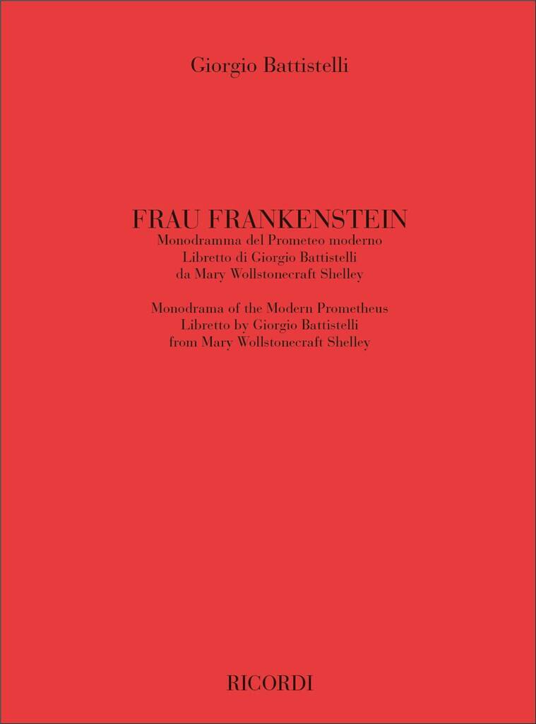 Book FRAU FRANKENSTEIN GIORGIO BATTISTELLI
