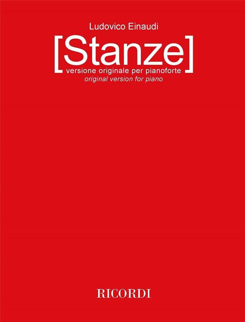Knjiga STANZE PIANO LUDOVICO EINAUDI