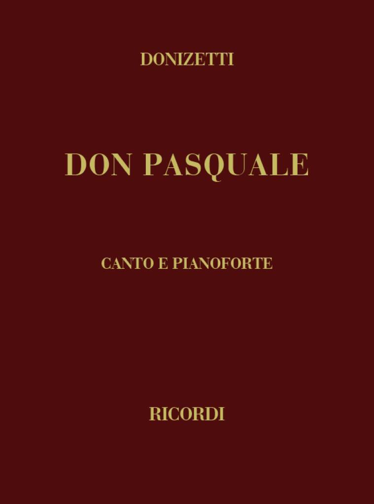 Boek DON PASQUALE  CHANT GAETANO DONIZETTI