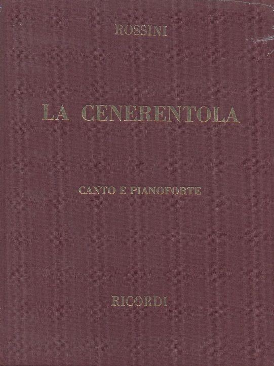Könyv GIOACHINO ROSSINI  :  LA CENERENTOLA - ED. TRADIZIONALE (PARENTI) - OPERA COMPLETA GIOACHINO ROSSINI