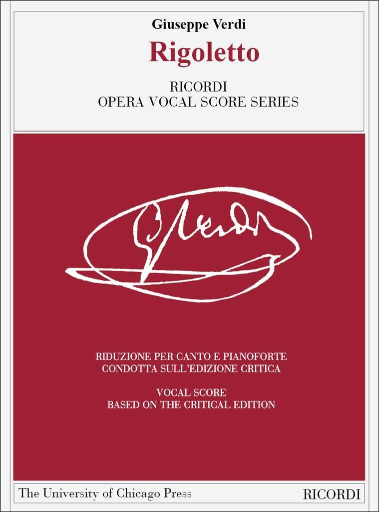 Knjiga RIGOLETTO CHANT GIUSEPPE VERDI