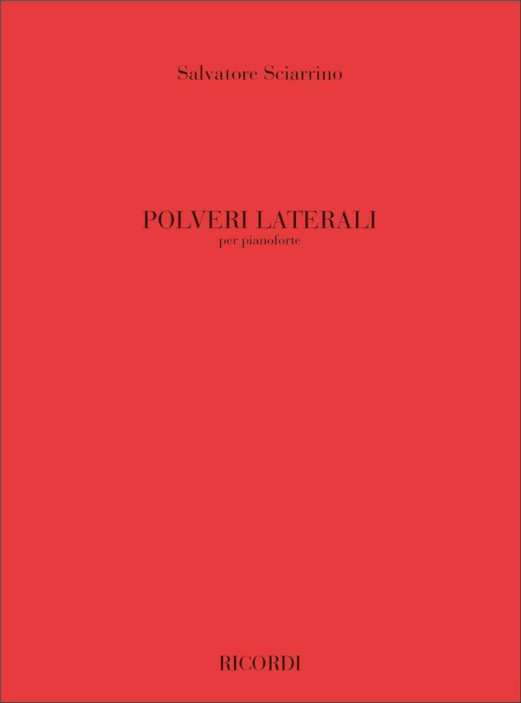 Knjiga POLVERI LATERALI PIANO SALVATORE SCIARRINO