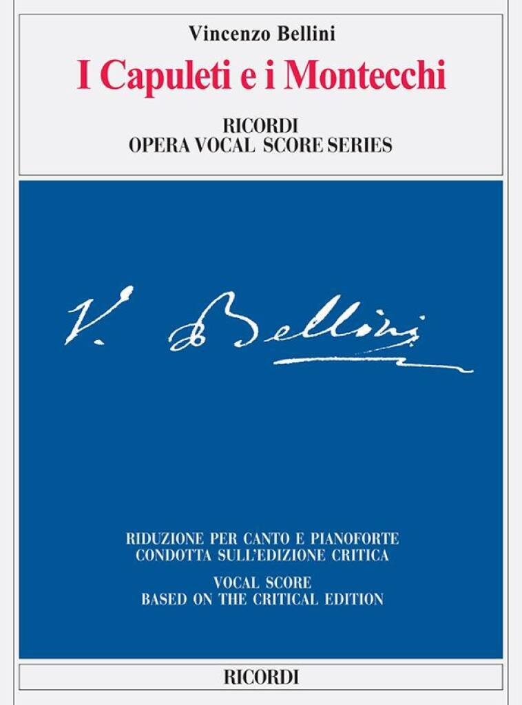 Knjiga I CAPULETI E I MONTECCHI CHANT VINCENZO BELLINI
