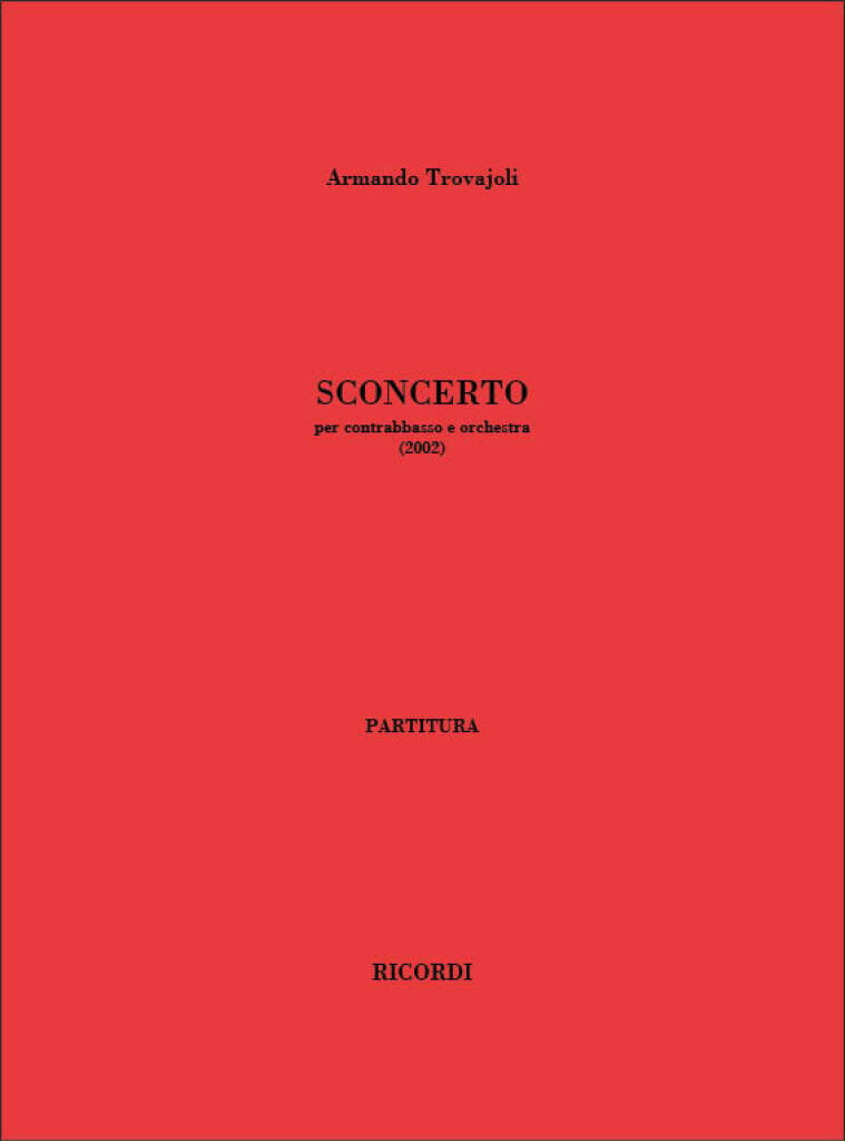 Book SCONCERTO ARMANDO TROVAJOLI