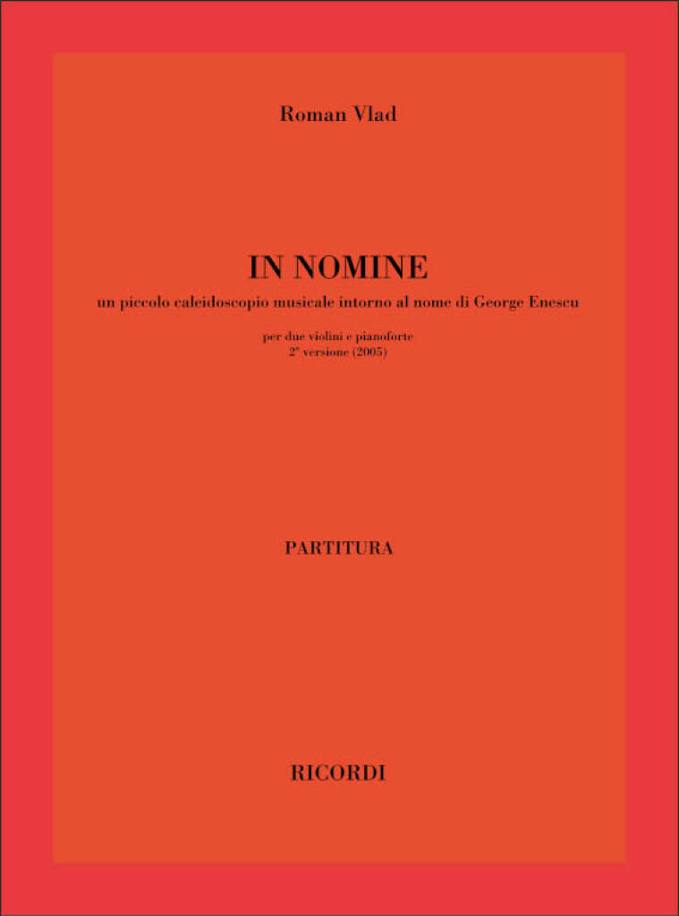 Книга IN NOMINE VIOLON ROMAN VLAD