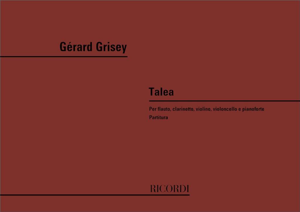Knjiga TALEA GERARD GRISEY
